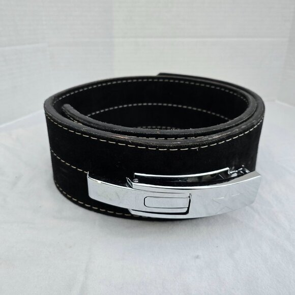 XL Titan Toro Suede Lever Powerlifting Weight Belt 4" High 3/8" Depth EUC - Picture 7 of 15